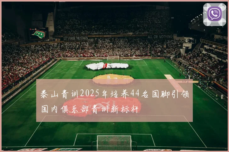 泰山青训2025年培养44名国脚引领国内俱乐部青训新标杆